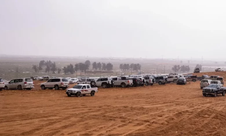 زخات-المطر-ترسم-مناظر-ساحرة-في-القصيم-وتحفز-الأهالي-للخروج-إلى-المتنزهات