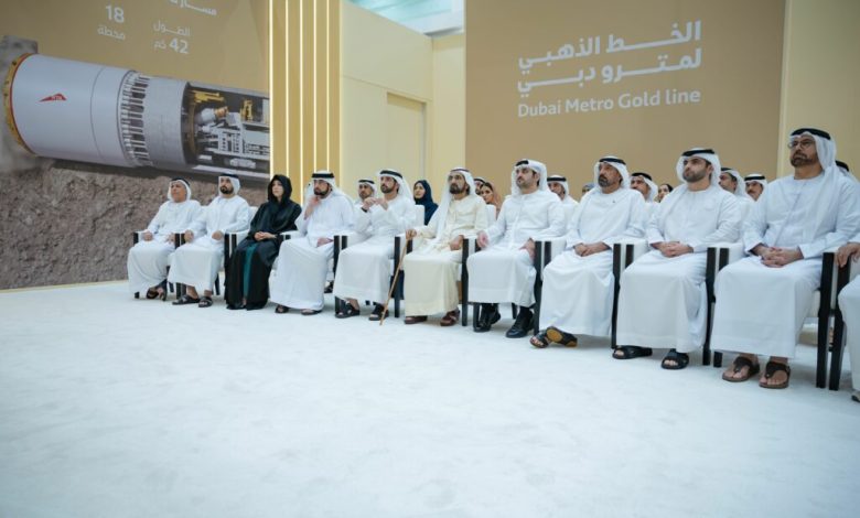 محمد-بن-راشد-يوجه-بالبدء-في-مشروع-الخط-الذهبي-لمترو-دبي-باستثمار-34-مليار-درهم-وطول-42-كم-و18-محطة