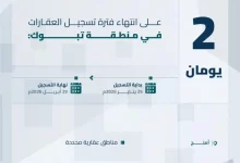 هيئة-العقار:-الأربعاء-تنتهي-مدة-تسجيل-العقارات-في-منطقة-تبوك