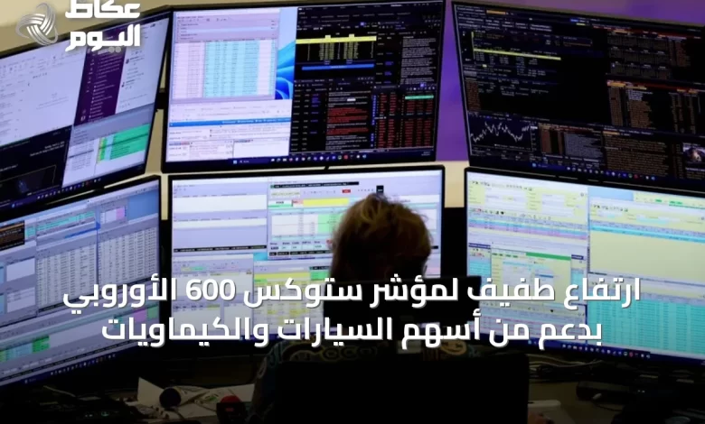 ارتفاع-طفيف-لمؤشر-ستوكس-600-الأوروبي-بدعم-من-أسهم-السيارات-والكيماويات