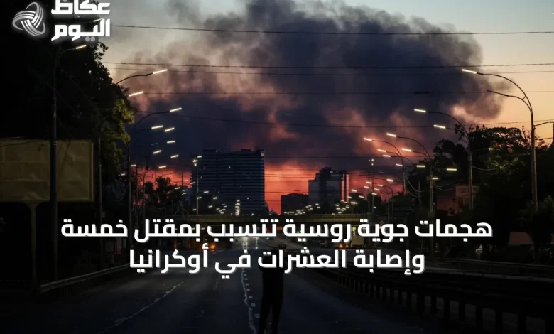 هجمات-جوية-روسية-تتسبب-بمقتل-خمسة-وإصابة-العشرات-في-أوكرانيا