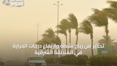 تحذير-من-رياح-نشطة-وارتفاع-درجات-الحرارة-في-المنطقة-الشرقية