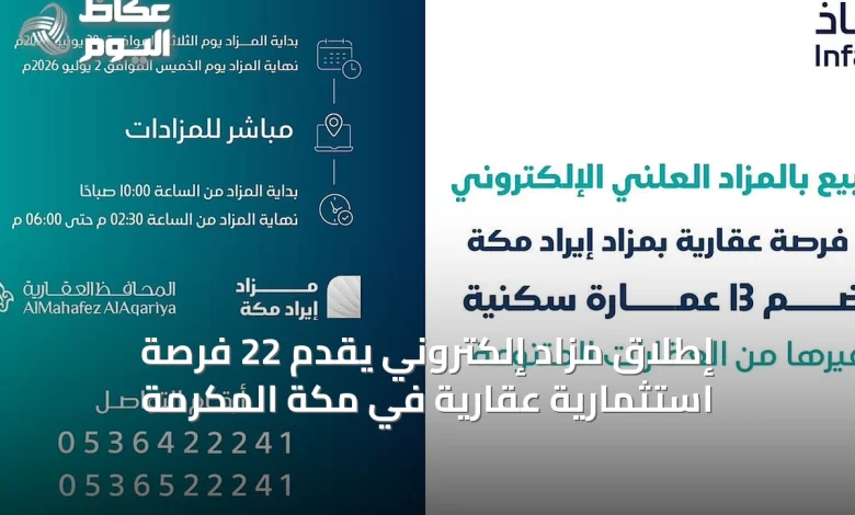 إطلاق-مزاد-إلكتروني-يُقدّم-22-فرصة-استثمارية-عقارية-في-مكة-المكرمة