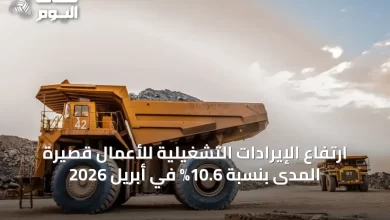 ارتفاع-الإيرادات-التشغيلية-للأعمال-قصيرة-المدى-بنسبة-10.6%-في-أبريل-2026