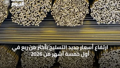 ارتفاع-أسعار-حديد-التسليح-بأكثر-من-ربع-في-أول-خمسة-أشهر-من-2026