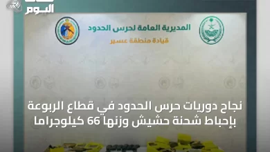 نجاح-دوريات-حرس-الحدود-في-قطاع-الربوعة-بإحباط-شحنة-حشيش-وزنها-66-كيلوجرامًا