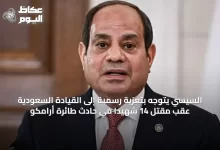 السيسي-يتوجه-بتعزية-رسمية-إلى-القيادة-السعودية-عقب-مقتل-14-شهيدًا-في-حادث-طائرة-أرامكو