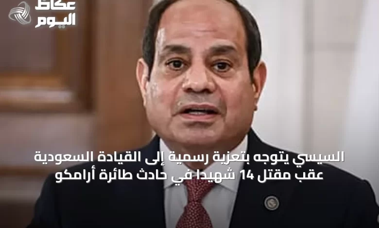 السيسي-يتوجه-بتعزية-رسمية-إلى-القيادة-السعودية-عقب-مقتل-14-شهيدًا-في-حادث-طائرة-أرامكو