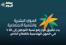 بدء-تطبيق-قرار-رفع-نسبة-التوطين-إلى-30-%-في-المهن-الهندسية-بالقطاع-الخاص