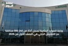 وزارة-الموارد-البشرية-تسجل-أكثر-من-240-000-مخالفة-عبر-التفتيش-الذكي-في-النصف-الأول-من-2026