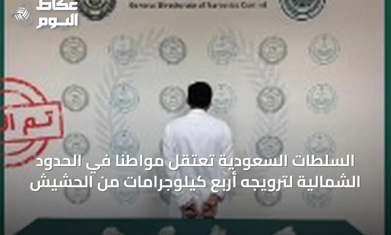 السلطات-السعودية-تعتقل-مواطنًا-في-الحدود-الشمالية-لترويجه-أربع-كيلوجرامات-من-الحشيش