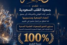 جمعية-القلب-السعودية-تحقق-100%-في-تقييم-“مستوى-النضج-للجمعيات-العلمية-الصحية”إنجاز-يعكس-التميز-المؤسسي-والتزامها-بتطوير-صحة-القلب-في-المملكة