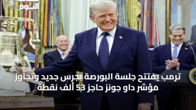 ترمب-يفتتح-جلسة-البورصة-بجرسٍ-جديد-وتجاوز-مؤشر-داو-جونز-حاجز-53-ألف-نقطة