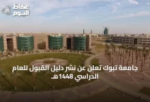جامعة-تبوك-تعلن-عن-نشر-دليل-القبول-للعام-الدراسي-1448هـ