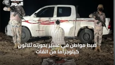 ضبط-مواطن-في-عسير-بحوزته-ثلاثون-كيلوجرامًا-من-القات
