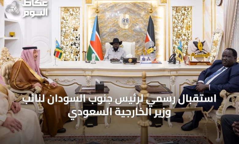 استقبال-رسمي-لرئيس-جنوب-السودان-لنائب-وزير-الخارجية-السعودي