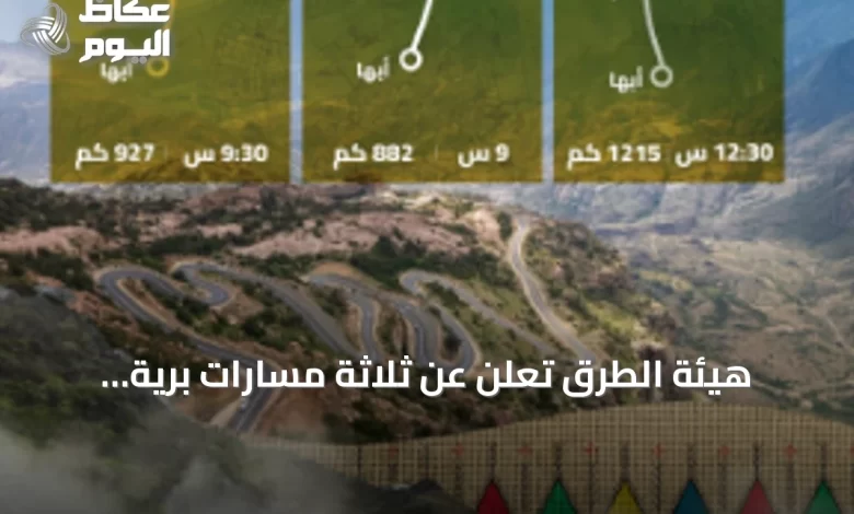 هيئة-الطرق-تعلن-عن-ثلاثة-مسارات-برية-جديدة-بين-الرياض-وأبها-لتعزيز-السياحة
